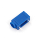 Preview: 4mm Banana Socket Side Stackable PCB Mount 24A, 60 VDC, blue