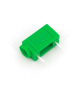 Preview: 4mm Banana Socket Side Stackable PCB Mount 24A, 60 VDC, green