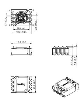 SMD Common Mode Line Filter 744206