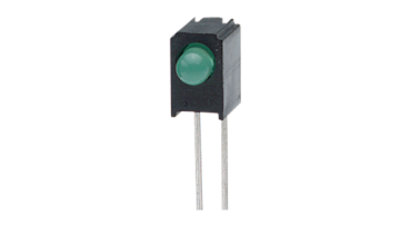 LED 3mm Uni-Color Yellow Green + Holder
