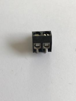 Terminal block, 5.08 mm, 2 -pin, Screw connection, dark gray
