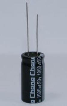 Radial electrolytic capacitor, 33 µF, 25 V