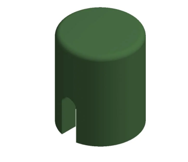 KTSC-62G - Switch cap ROUND GREEN for 6x6 Switches
