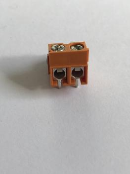 Terminal block, 5.08 mm, 2 -pin, Screw connection, orange