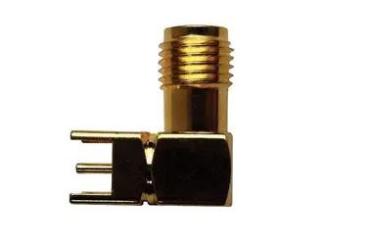 Gold Plated Right-Angled SMA Coaxial Connector