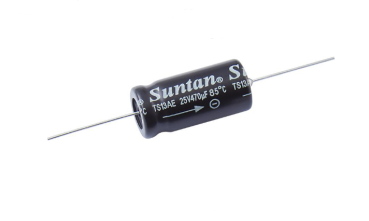 Axial electrolytic capacitor, 1000 µF, 16 V, 10mm x 21mm +85°C