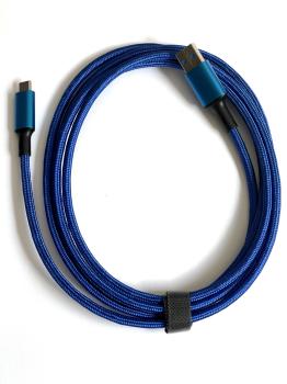 USB3.0-A to USB-C - 2.0m Blue Male Fast Charging and Data Transfer Cable