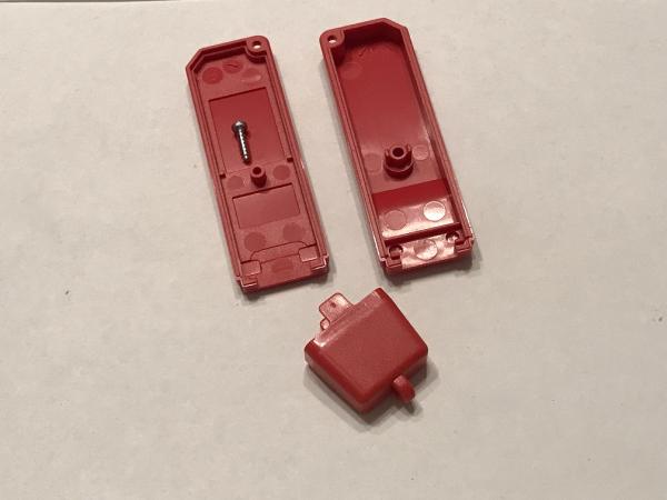 USB plug housing Red