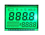 GDC1038 Segment LCD Display + Backlight red / green